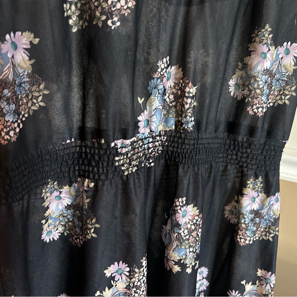 Sheer floral dress